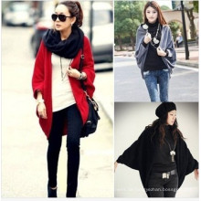 2015 Mode Warm Frauen Woll Cape Cardigan (MU6601)